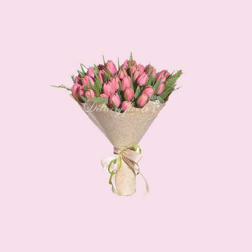 pink tulips